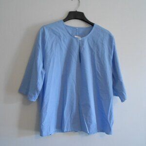 Fashion Chambray Pull over blouse, Size 5XL